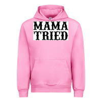 Fuchsia Pink Mama Tried Urban Hoodie - artisFamous