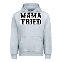 Heather Grey Mama Tried Urban Hoodie - artisFamous