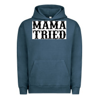 Pigment Midnight Navy Mama Tried Urban Hoodie - artisFamous
