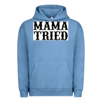 Pigment Pebble Blue Mama Tried Urban Hoodie - artisFamous
