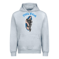 Heather Grey b.i.l.l.i.e  e i.li.s.h  official  bling  t shirt Urban Hoodie - artisFamous