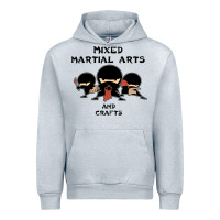 Heather Grey mixed martial arts and crafts Urban Hoodie - artisFamous
