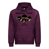 Mauve Wine mixed martial arts and crafts Urban Hoodie - artisFamous