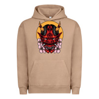 Pigment Burro demon oni mask Urban Hoodie - artisFamous