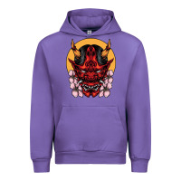 Tulip demon oni mask Urban Hoodie - artisFamous