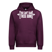 Mauve Wine you can't ban these guns Urban Hoodie - artisFamous