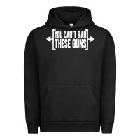 Pigment Black you can't ban these guns Urban Hoodie - artisFamous