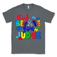 Charcoal Heather think before you judge Classic Tee - CowGirlArtShop