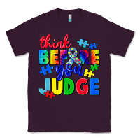 Plum think before you judge Classic Tee - CowGirlArtShop