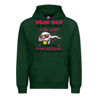 Forest Green dear dad of all the balls in the world i’m glad that i came out of y Urban Hoodie - artisFamous