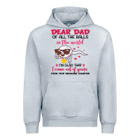 Heather Grey dear dad of all the balls in the world i’m glad that i came out of y Urban Hoodie - artisFamous