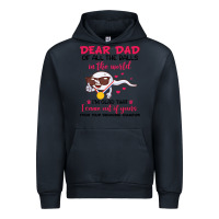 Navy dear dad of all the balls in the world i’m glad that i came out of y Urban Hoodie - artisFamous