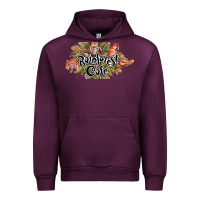 Mauve Wine Rainforest Cafe Urban Hoodie - artisFamous
