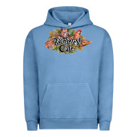 Pigment Pebble Blue Rainforest Cafe Urban Hoodie - artisFamous