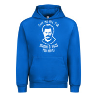 Cobalt Ron tv show parks Swanson - Bacon & Eggs Urban Hoodie - artisFamous