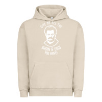 Pigment French Oak Ron tv show parks Swanson - Bacon & Eggs Urban Hoodie - artisFamous