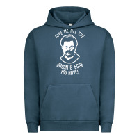 Ron Tv Show Parks Swanson - Bacon & Eggs Urban Hoodie | Teevron