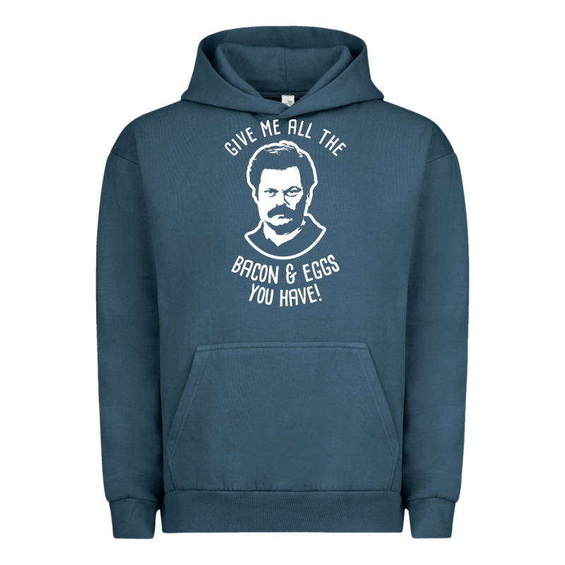 Ron Tv Show Parks Swanson - Bacon & Eggs Urban Hoodie by artisFamous | Teevron