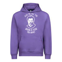Tulip Ron tv show parks Swanson - Bacon & Eggs Urban Hoodie - artisFamous