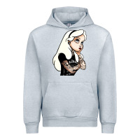Heather Grey alice in wonderland Urban Hoodie - artisFamous