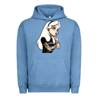 Pigment Pebble Blue alice in wonderland Urban Hoodie - artisFamous