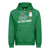 Emerald xrp to the moon Urban Hoodie - artisFamous