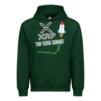 Forest Green xrp to the moon Urban Hoodie - artisFamous