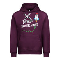 Mauve Wine xrp to the moon Urban Hoodie - artisFamous