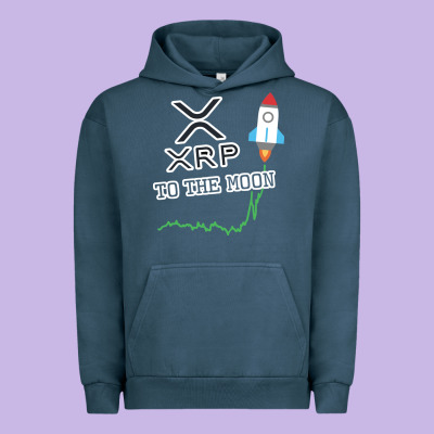 Xrp To The Moon Urban Hoodie Designed By Artisfamous