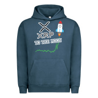 Pigment Midnight Navy xrp to the moon Urban Hoodie - artisFamous