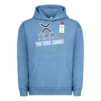 Pigment Pebble Blue xrp to the moon Urban Hoodie - artisFamous