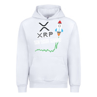 White xrp to the moon Urban Hoodie - artisFamous