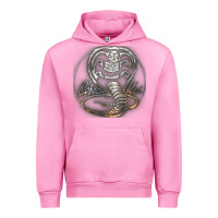 Fuchsia Pink cobra k.a.i rusted steel snake lo go graphic t shirt Urban Hoodie - artisFamous