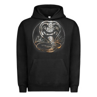 Pigment Black cobra k.a.i rusted steel snake lo go graphic t shirt Urban Hoodie - artisFamous
