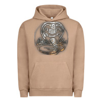 Pigment Burro cobra k.a.i rusted steel snake lo go graphic t shirt Urban Hoodie - artisFamous