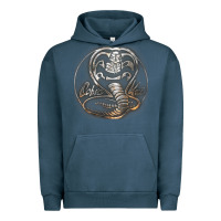 Pigment Midnight Navy cobra k.a.i rusted steel snake lo go graphic t shirt Urban Hoodie - artisFamous