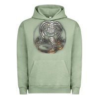 Pigment Oil Green cobra k.a.i rusted steel snake lo go graphic t shirt Urban Hoodie - artisFamous