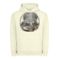 Pigment Pistachio cobra k.a.i rusted steel snake lo go graphic t shirt Urban Hoodie - artisFamous