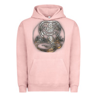 Pigment Salmon cobra k.a.i rusted steel snake lo go graphic t shirt Urban Hoodie - artisFamous