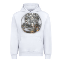 White cobra k.a.i rusted steel snake lo go graphic t shirt Urban Hoodie - artisFamous