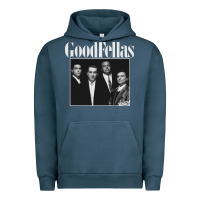 Pigment Midnight Navy goodfellas retro Urban Hoodie - artisFamous