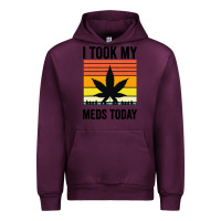 Mauve Wine i took my meds today Urban Hoodie - artisFamous