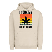 Pigment French Oak i took my meds today Urban Hoodie - artisFamous