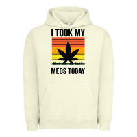 Pigment Pistachio i took my meds today Urban Hoodie - artisFamous