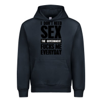 Navy I DON'T NEED SEX Urban Hoodie - artisFamous