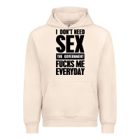 Sandshell I DON'T NEED SEX Urban Hoodie - artisFamous