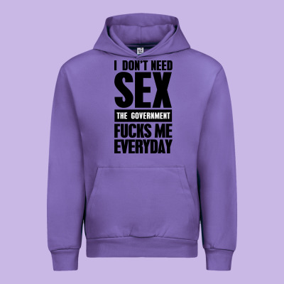 I Don't Need Sex Urban Hoodie Designed By Artisfamous