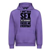 Tulip I DON'T NEED SEX Urban Hoodie - artisFamous