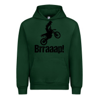 Forest Green brraaap funny dirt bike Urban Hoodie - artisFamous