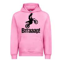 Fuchsia Pink brraaap funny dirt bike Urban Hoodie - artisFamous